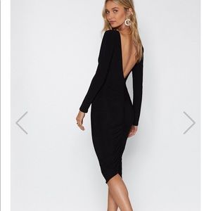 Nasty Gal black long dress
